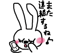 rosy cheeks rabbit sticker #11259514