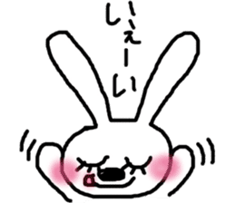 rosy cheeks rabbit sticker #11259515