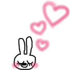 rosy cheeks rabbit sticker #11259518