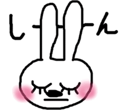 rosy cheeks rabbit sticker #11259519