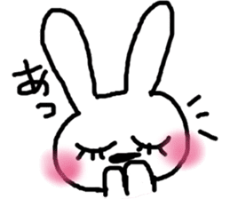 rosy cheeks rabbit sticker #11259523