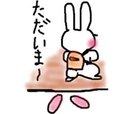 rosy cheeks rabbit sticker #11259526