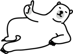 Sea creature Polar Bear Sticker 1 sticker #11260671