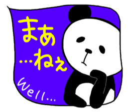 Panda in the Speech balloon 2 sticker #11262210