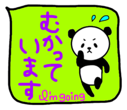 Panda in the Speech balloon 2 sticker #11262215