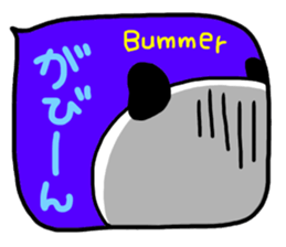 Panda in the Speech balloon 2 sticker #11262218