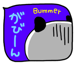 Panda in the Speech balloon 2 sticker #11262218