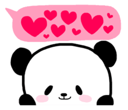 Panda in the Speech balloon 2 sticker #11262219