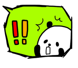 Panda in the Speech balloon 2 sticker #11262228