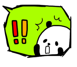 Panda in the Speech balloon 2 sticker #11262228