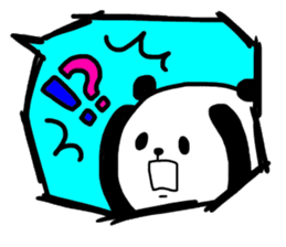 Panda in the Speech balloon 2 sticker #11262229