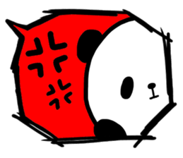 Panda in the Speech balloon 2 sticker #11262230