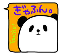 Panda in the Speech balloon 2 sticker #11262236