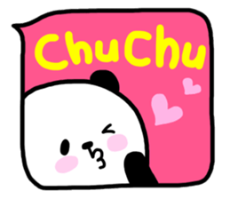 Panda in the Speech balloon 2 sticker #11262242