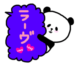Panda in the Speech balloon 2 sticker #11262243