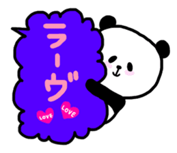 Panda in the Speech balloon 2 sticker #11262243