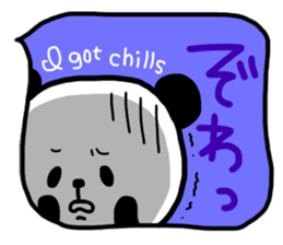 Panda in the Speech balloon 2 sticker #11262244