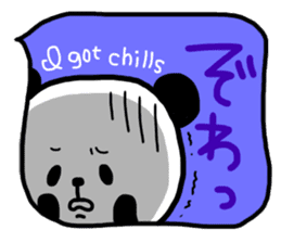 Panda in the Speech balloon 2 sticker #11262244