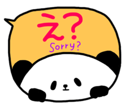 Panda in the Speech balloon 2 sticker #11262246