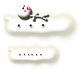 Clear stick man3 sticker #11262555