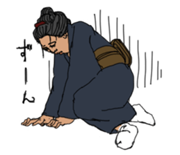 Samurai sticker for women sticker #11263033