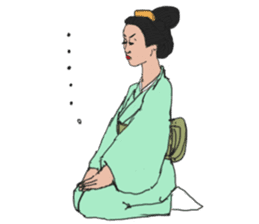 Samurai sticker for women sticker #11263034
