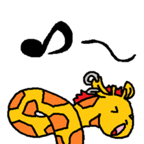 Giraffe LONG LONG Stickers4 sticker #11265114