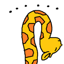 Giraffe LONG LONG Stickers4 sticker #11265120