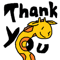 Giraffe LONG LONG Stickers4 sticker #11265121