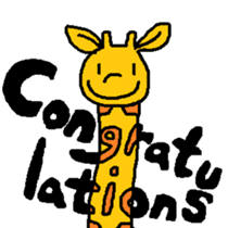 Giraffe LONG LONG Stickers4 sticker #11265122