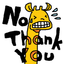 Giraffe LONG LONG Stickers4 sticker #11265130