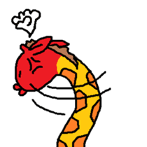 Giraffe LONG LONG Stickers4 sticker #11265131