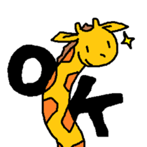 Giraffe LONG LONG Stickers4 sticker #11265136