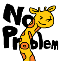 Giraffe LONG LONG Stickers4 sticker #11265137