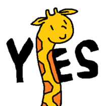 Giraffe LONG LONG Stickers4 sticker #11265138
