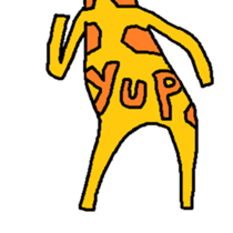 Giraffe LONG LONG Stickers4 sticker #11265142