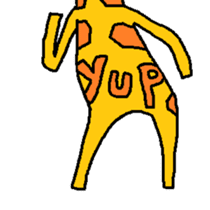 Giraffe LONG LONG Stickers4 sticker #11265142