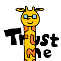 Giraffe LONG LONG Stickers4 sticker #11265144