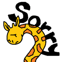 Giraffe LONG LONG Stickers4 sticker #11265145