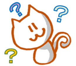 White cat Miyao sticker #11266176