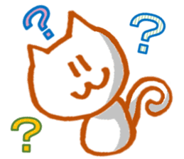 White cat Miyao sticker #11266176