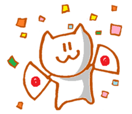 White cat Miyao sticker #11266180