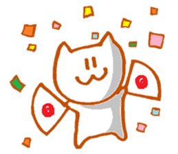 White cat Miyao sticker #11266180