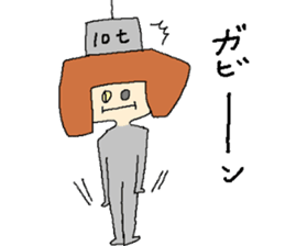 Girl of using the Japanese dead language sticker #11266270