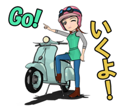 Scooter Girl sticker #11267507