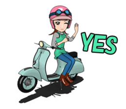 Scooter Girl sticker #11267529