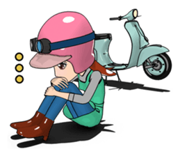 Scooter Girl sticker #11267536