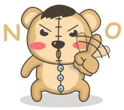 Teddy monkey sticker #11267666