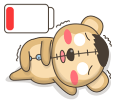 Teddy monkey sticker #11267671