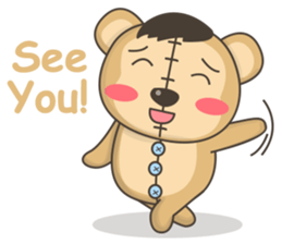 Teddy monkey sticker #11267677